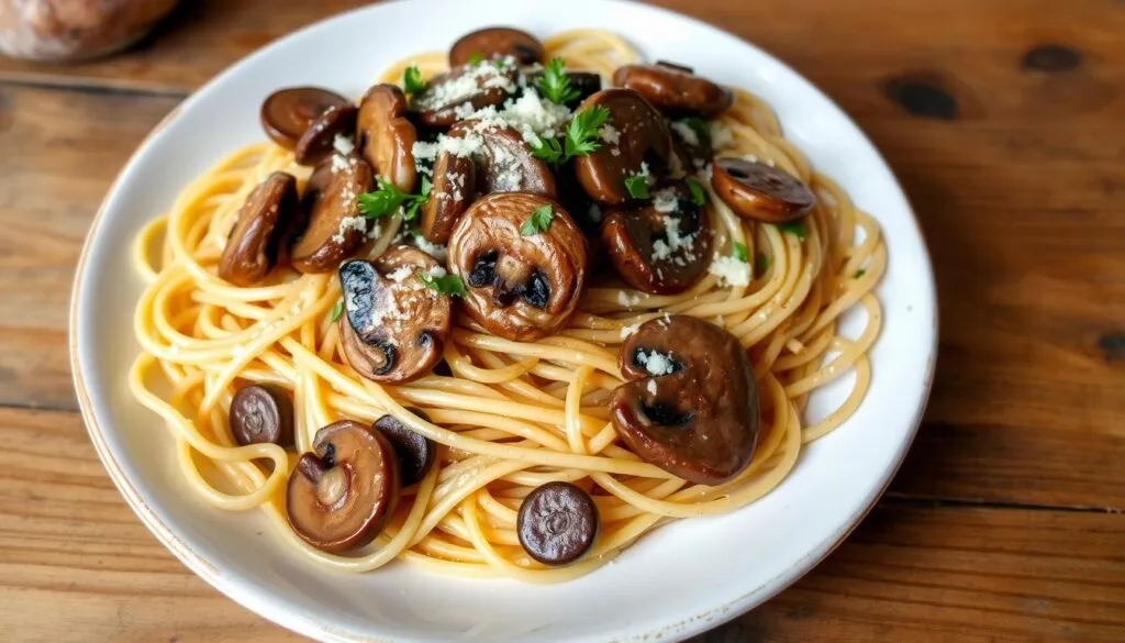 Which mushroom is used in pasta?