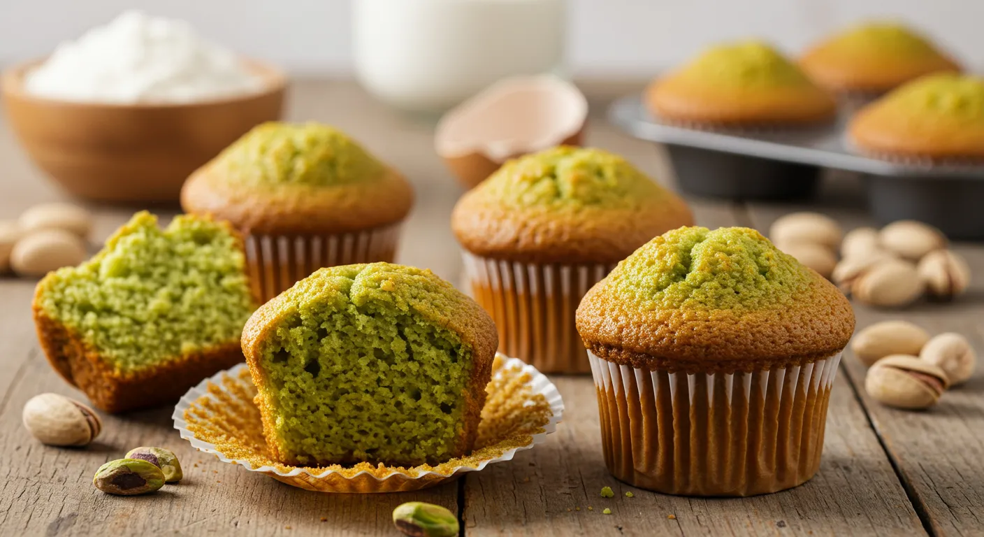 pistachio muffins