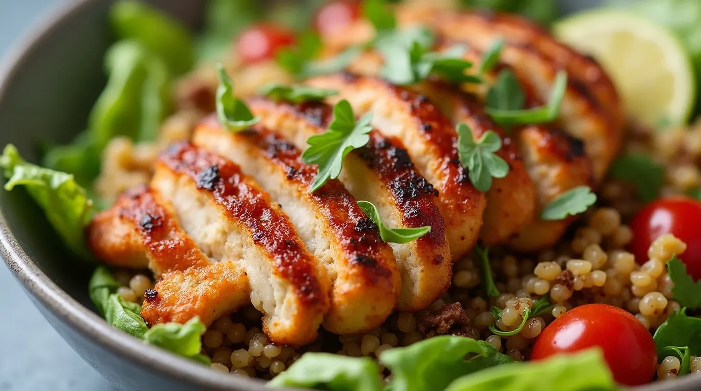 chicken quinoa bowl